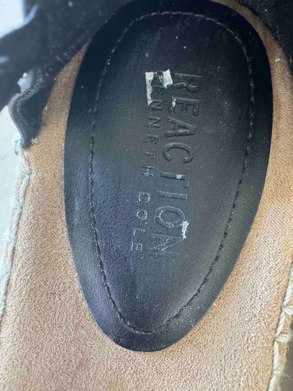 Kenneth Cole Reaction Elastic Wedge Espadrille Sz 7.5